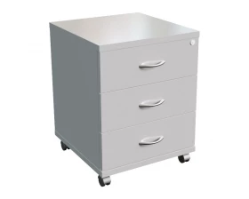 Тумба подкатная с центральным замком 43x46x60 Belfast, Blackwood, Steel images