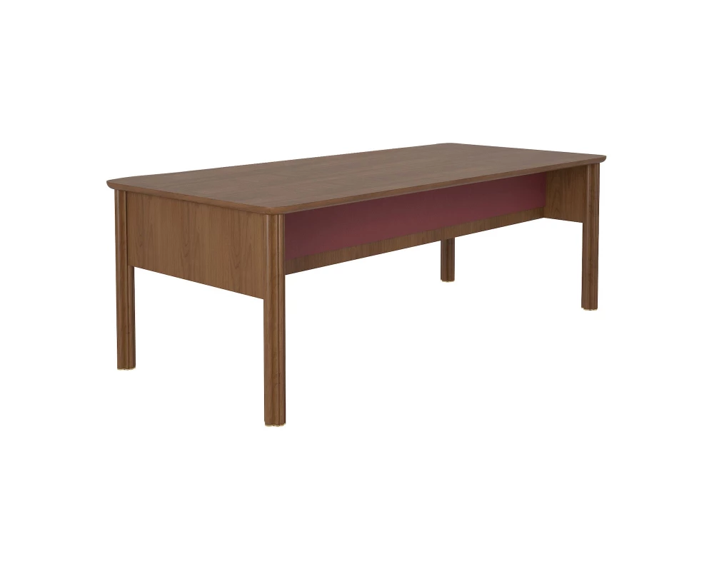 Стол руководителя прямой экокожа 2200х1000х750 Artdeco