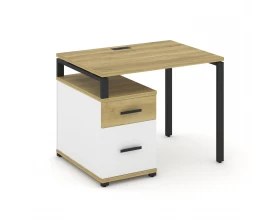 Стол письменный с 1 опорной тумбой CN.SP-305 W 980/1346x720x750 Concept images