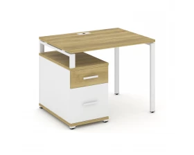 Стол письменный с 1 опорной тумбой CN.SP-305 W 980/1346x720x750 Concept images