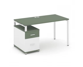 Стол письменный с 1 опорной тумбой CN.SP-305 W 980/1346x720x750 Concept images