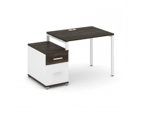 Стол письменный с 1 опорной тумбой CN.SP-305 W 980/1346x720x750 Concept images