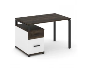 Стол письменный с 1 опорной тумбой CN.SP-306 W 1180/1546x720x750 Concept images
