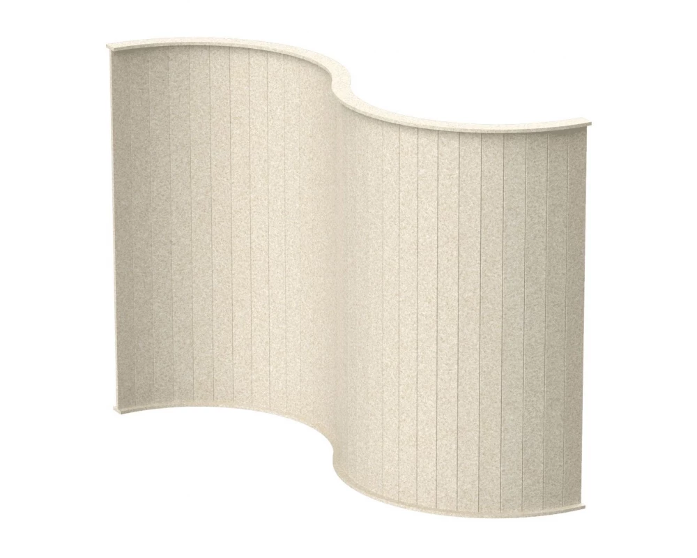 Перегородка S-образная 199х46х140 Forest Office Лебединый пух